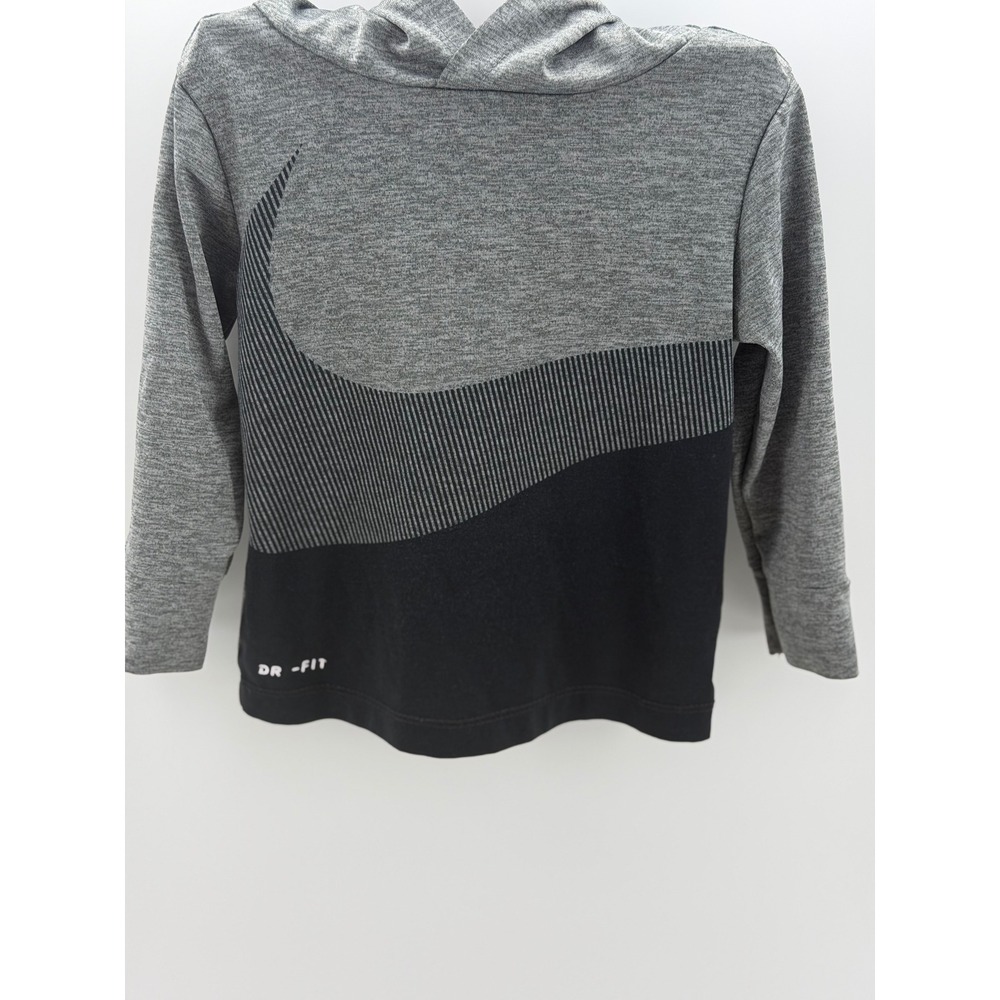 Nike Hoodie Infant 12M Grey Black Like New Dri-FIT Swoosh Pullover